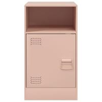 Nachtkastjes 2 st 34,5x39x62 cm staal roze - thumbnail