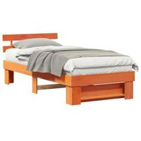 Bedframe Wasbruin 100 x 200 cm Massief grenenhout - thumbnail