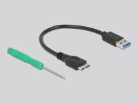 DeLOCK 42007 behuizing voor opslagstations SDD-behuizing Zwart M.2 - thumbnail