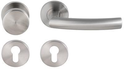 Knop/krukgarn NOA DIN-L/R PF KL4 rvs mat PC Knop/krukgarn NOA DIN-L/R PF KL4 rvs mat PC