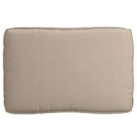 Palletkussen voor zitting Taupe 120 x 80 x 12 cm Oxford stof - thumbnail