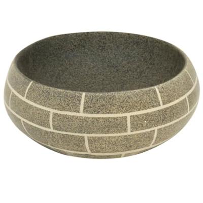 Opzetwasbak ovaal 59x40x15 cm keramiek meerkleurig