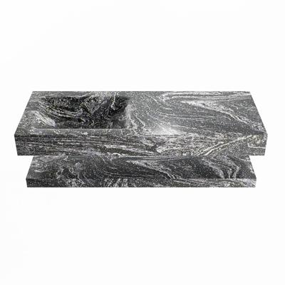 MONDIAZ ALAN-DLUX 120cm planchet Lava. Vrijhangende wastafel CLOUD links zonder kraangat, kleur Lava. MONDIAZ ALAN-DLUX 120cm planchet Lava. Vrijhangende wastafel CLOUD links zonder kraangat, kleur Lava.