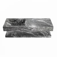 MONDIAZ ALAN-DLUX 120cm planchet Lava. Vrijhangende wastafel CLOUD links zonder kraangat, kleur Lava. - thumbnail