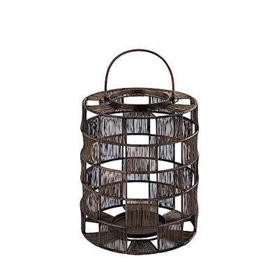 PTMD lantaarn stenn s metaal messingkleurig 30 cm | 2 stuks PTMD lantaarn stenn s metaal messingkleurig 30 cm | 2 stuks