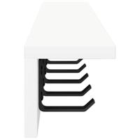 Wandgemonteerde kapstok Wit 80 x 10.5 x 10.5 cm Bewerkt hout - thumbnail