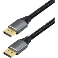 Maxtrack C303-2L DisplayPort-kabel DisplayPort Aansluitkabel DisplayPort-stekker 2 m Zwart 16K UHD, Aluminium-stekker, Vergulde steekcontacten - thumbnail