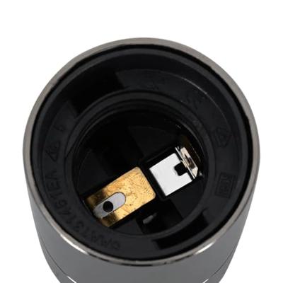 Lamphouders 2 st glanzend zwart E27 Lamphouders 2 st glanzend zwart E27