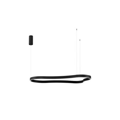 Lyora Natuurlijke vorm hanglampDussa zwart 120cm - 9345693