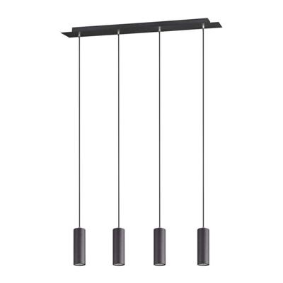 Trio HanglampMarley 4-lichts mat zwart - 312400432