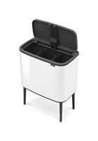 brabantia Bo Touch Bin 31 35 23 Afvalbak 33 l Staal (l x b x h) 312 x 540 x 680 mm Wit 1 stuk(s) - thumbnail