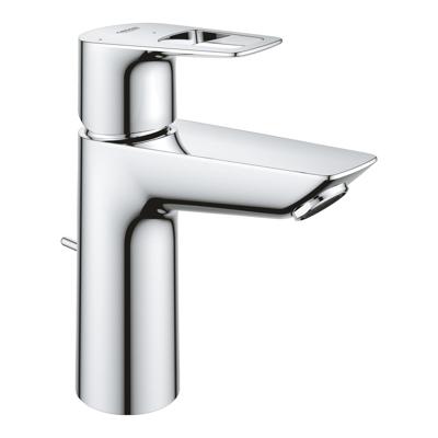 GROHE Bauloop waterbesparende wastafelkraan M-Size met trekwaste chroom 23887001
