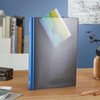 Europel showalbum Opus Frontview, ft A4, PP, 30 tassen, antraciet - thumbnail