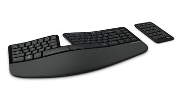 Sculpt Ergonomic Keyboard For Business - Toetsenbord en toetsenpaneelset - draadloos - 2.4 GHz - Frans - zwart Sculpt Ergonomic Keyboard For Business - Toetsenbord en toetsenpaneelset - draadloos - 2.4 GHz - Frans - zwart
