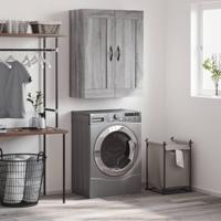 Wandkast 69,5x34x90 cm bewerkt hout grijs sonoma eikenkleurig - thumbnail