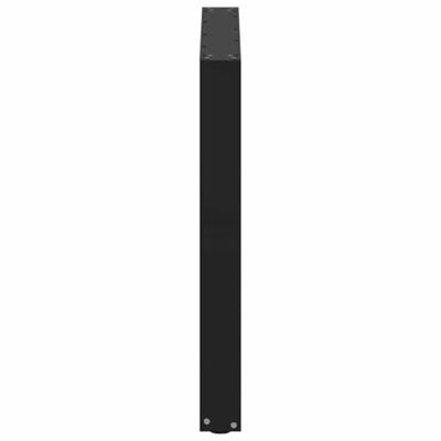 Eettafelpoten 3 st U-vormig 80x(72-73) cm staal zwart