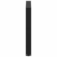 Eettafelpoten 3 st U-vormig 80x(72-73) cm staal zwart - thumbnail