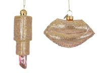 Figuur glas L9,6b4,6h6,3 cm goud a2 Decoris - Decoris - thumbnail