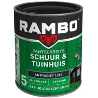 Rambo Pantserbeits Schuur & Tuinhuis Zijdeglans Dekkend - Antraciet - thumbnail