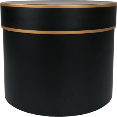 Geschenkdoos confetti zwart ø 25cm FSC | 8 stuks