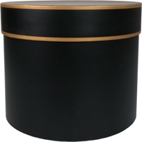 Geschenkdoos confetti zwart ø 25cm FSC | 8 stuks - thumbnail