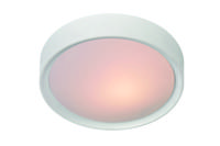 Lucide LEX - Plafonnière - Ø 33 cm - 2xE27 - Wit - thumbnail