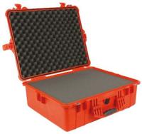 Peli 1600 Waterdichte Koffer Voor Complete Dslr-Uitrusting, Drones E.A. Kwetsbaar Apparatuur, Ip67 Water- En Stofdicht, Capaciteit: 46L, Gemaakt In Duitsland, Met Aanpasbaar Plukschuim, Kleur: Oranje - thumbnail