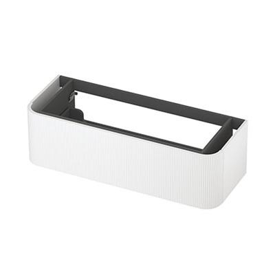 INK - Afgeronde Onderkast Gelakt 1 Lade Softclose met Gefreesd Front Tbv Grepen - 1200x450x350 Mm - Mat Wit