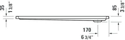 Duravit D-Code Douchebak 90x140x8,5 cm Wit