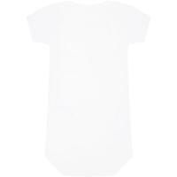 Set van 2 rompertjes met US-opening en korte mouwen in biokatoen PETIT BATEAU wit - thumbnail