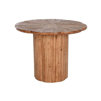 Eettafel Home ESPRIT Natuurlijk Hout 100 x 100 x 77 cm