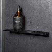 Saqu Aqua doucherek 33x9,5x3,5cm mat zwart - thumbnail