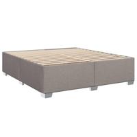 Boxspring met matras stof taupe 180x200 cm - thumbnail