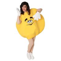 M&M Kostuum Volwassenen Geel - thumbnail