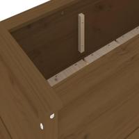 VidaXL Plantenbak verhoogd 119,5x40x39 cm massief grenen honingbruin - thumbnail