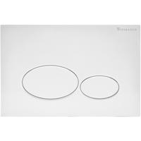 Wiesbaden X32 Drukplaat voor Inbouwreservoir - Glans Wit - thumbnail