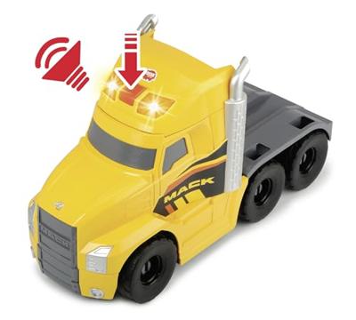 Dickie mack/volvo transporter met werkvoertuigen - thumbnail