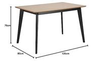 Bendt Eettafel 'Torkil' Eiken, 120 x 80cm - thumbnail