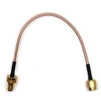 Mueller Electric BU-4150031006 Coaxkabel SMA-bus SMA-stekker 0.15 m Transparant 1 stuk(s) - thumbnail