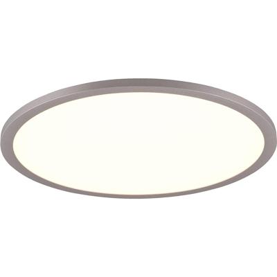 LED Plafondlamp 20W - Dimbaar met Afstandsbediening - Titaan Metaal Rond