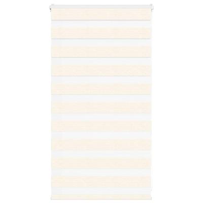 Zebra rolgordijn 75x100 cm stofbreedte 70,9 cm marmerbeige