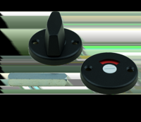 AMI Rond Rozet 3 RH Wc 8 Mm Zwart - 739305 - thumbnail