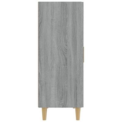 Dressoir 70x34x90 cm bewerkt hout grijs sonoma eikenkleurig
