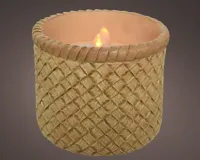 Ledkaars op zonne-energie EDM 898158 8 cm Vlameffect - thumbnail