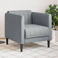 Fauteuil stof lichtgrijs - thumbnail