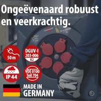 Brennenstuhl Professional Bouwplaats kabelhaspel | KA 5100 5 | IP44 | 50m | H07RN-F 3G1.5 - 9201500110 - thumbnail