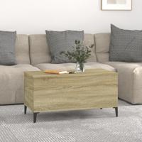 Salontafel 90x44,5x45 cm bewerkt hout sonoma eikenkleurig - thumbnail