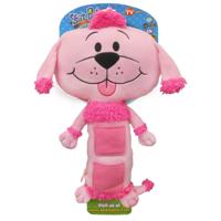 TeleToys gordelhoes Poedel junior 34 cm polyester roze - thumbnail