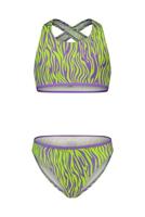 B.Nosy Meisjes bikini AOP - Active zebra groen - thumbnail