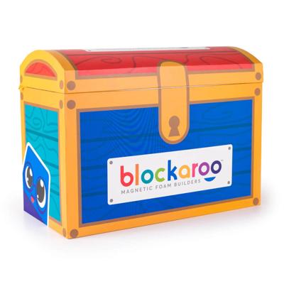 Blockaroo magnetische foam blokken schatkist box, 100dlg.